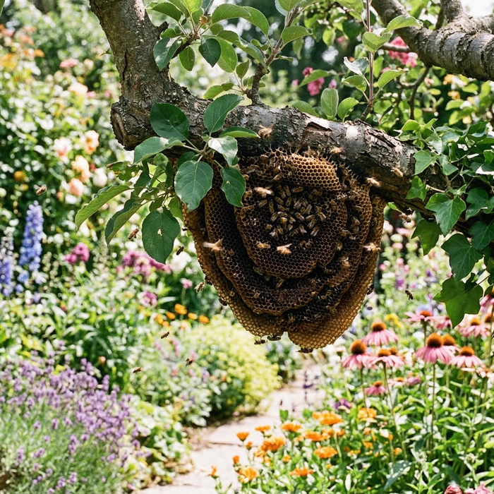 Bienen Nest im Garten: Darf man es entfernen oder umsiedeln?