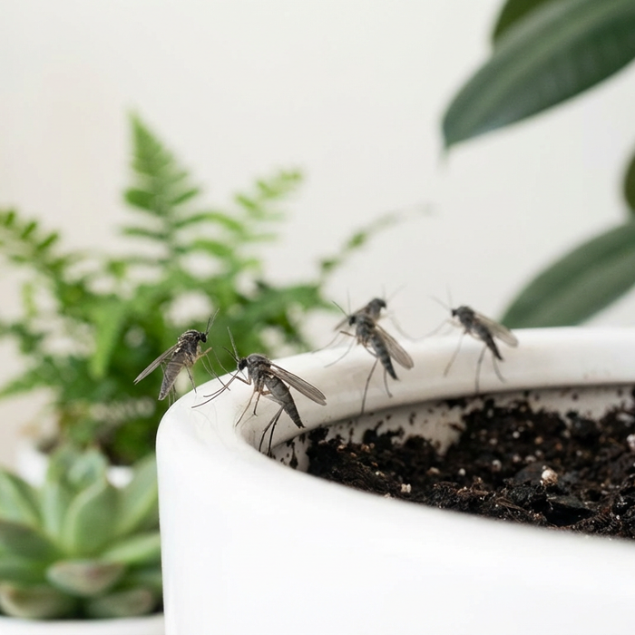 Trauermücken Blumenerde