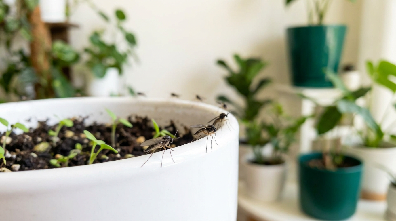 Trauermücken Larven