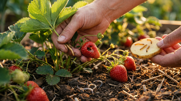 Erdbeeren & Drahtwrmer: Schadbild erkennen und biologisch bekmpfen   Silberkraft