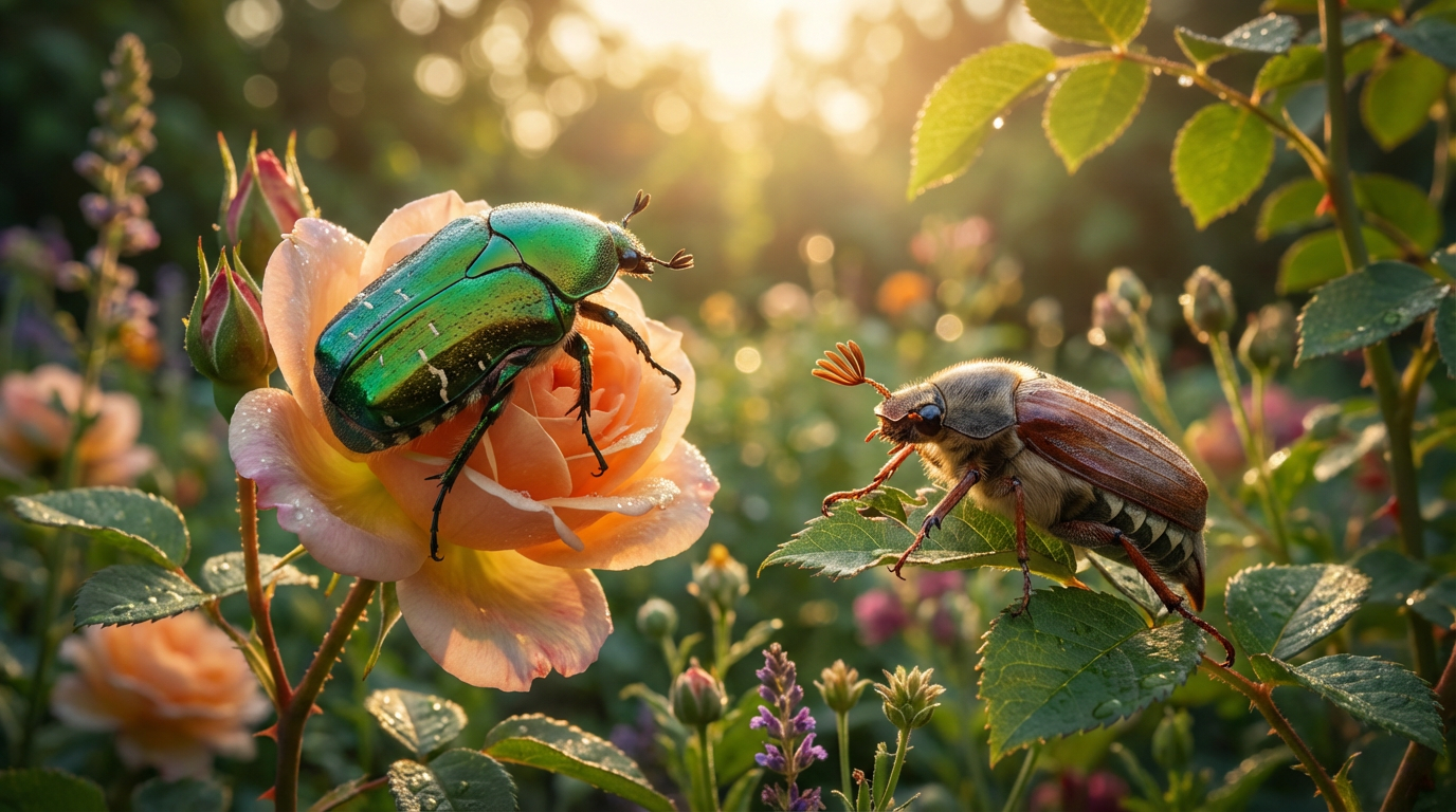 Grüner Maikäfer: Rosenkäfer oder Schädling? Den Unterschied erkennen