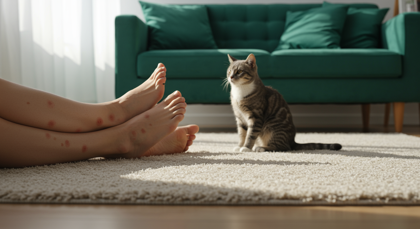 Katzenfloh auf Mensch: Können Katzenflöhe Menschen befallen?