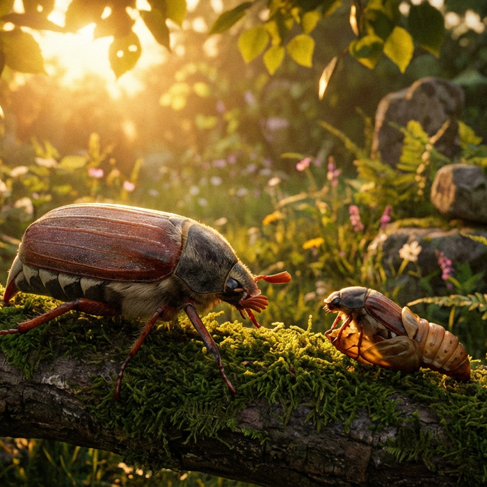 Krafttier Maikäfer: Bedeutung, Transformation und spirituelle Botschaften