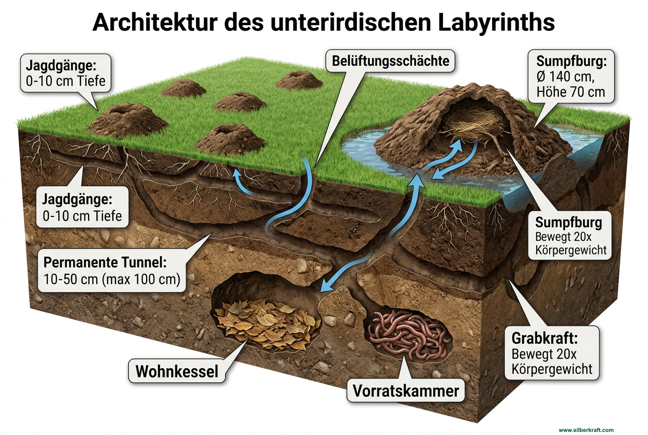 Maulwurf Tunnelsystem: Das faszinierende Labyrinth unter Ihrem Rasen – Einblicke & Tipps