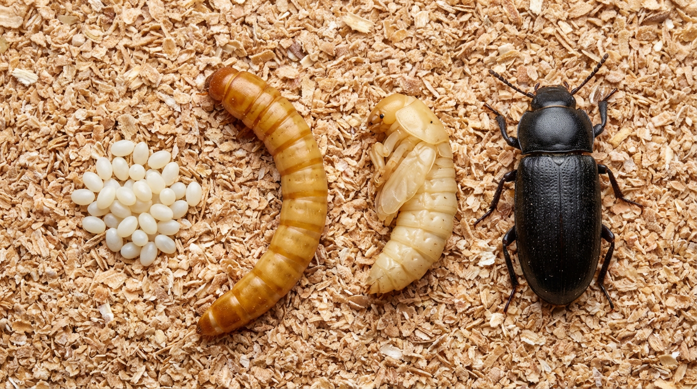 Der Mehlkäfer Zyklus: Die faszinierende Entwicklung vom Ei zum Käfer
