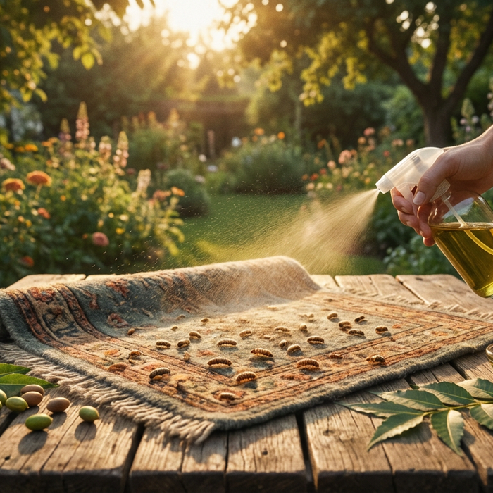 Neemöl gegen Teppichkäfer: Natürliche Bekämpfung der Larven
