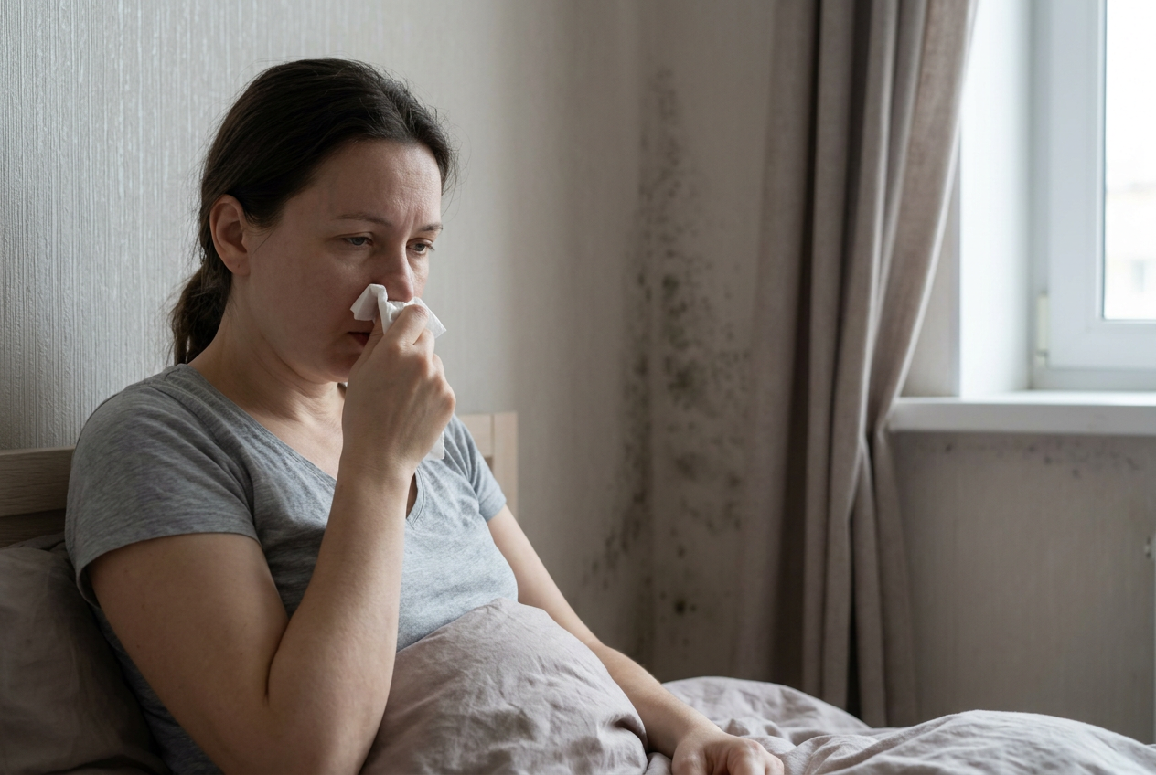 Schimmel im Schlafzimmer Gesundheit: Risiken erkennen und beseitigen
