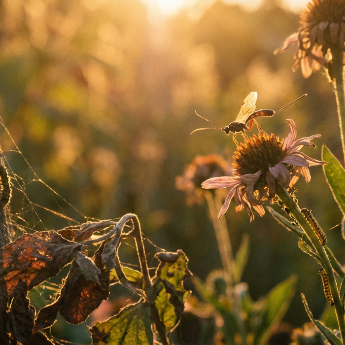 Schlupfwespen loswerden: Warum die Nützlinge von selbst verschwinden