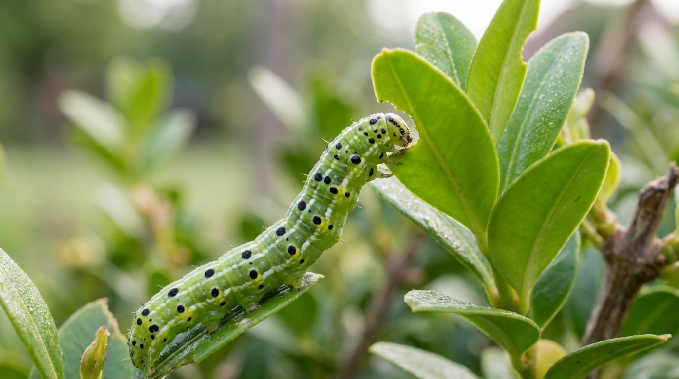 Buchsbaumzünsler Raupe: So retten Sie Ihre Hecke vor dem Kahlfraß