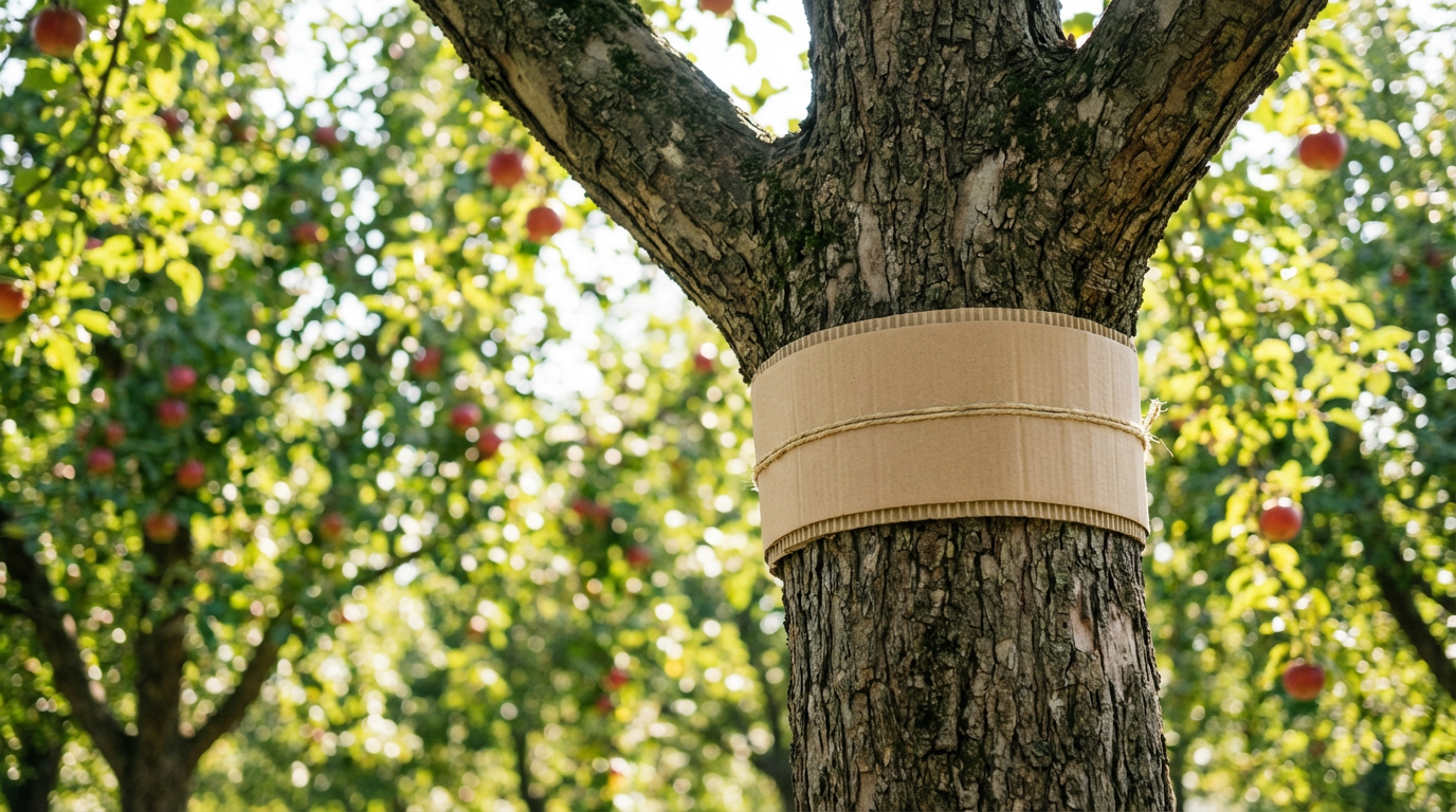 Fanggürtel/Wellpappe gegen Apfelwickler: Wann anbringen? + Anleitung