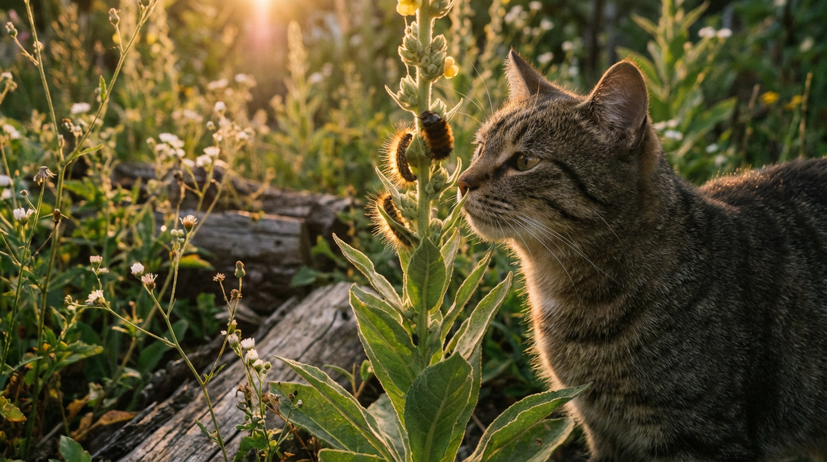 Wollkrautbltenkfer & Katze: Gefahr durch Larvenhaare?  Silberkraft