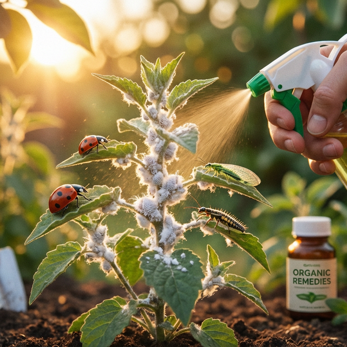 Wollläuse an Pflanzen bekämpfen: Ursachen, Mittel & Nützlinge