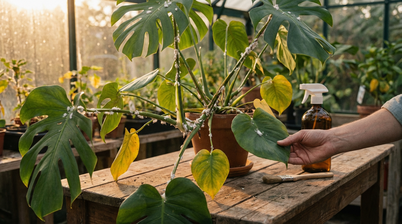 Wollläuse an Zimmerpflanzen: Erkennen, bekämpfen & vorbeugen
