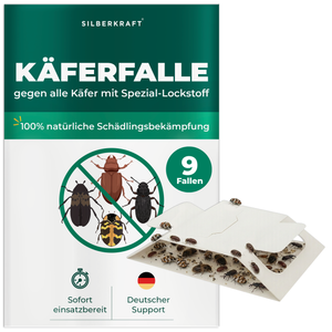 Käferfalle gegen diverse Käfer mit Spezial-Lockstoff - Silberkraft
