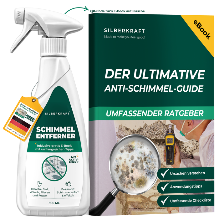 Schimmelentferner / Schimmelspray mit E-Book - Gegen Schimmel & Stockflecken