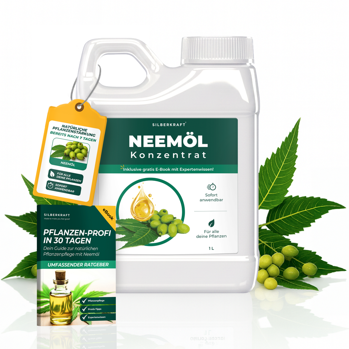 neemöl und dünger mischen Neemöl mit Emulgator – Pflegendes Neemöl-Konzentrat für Deine Pflanzen —  Silberkraft