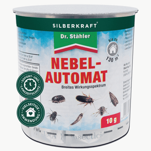Silberkraft Nebelautomat 10g Fogger zur effektiven Insektenbekämpfung in Wohnräumen gegen Ungeziefer mit Langzeitwirkung