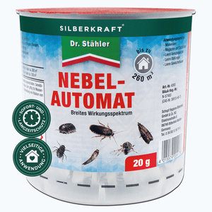 Silberkraft Nebelautomat 20g Fogger zur professionellen Insektenbekämpfung in mittelgroßen Räumen gegen Ungeziefer