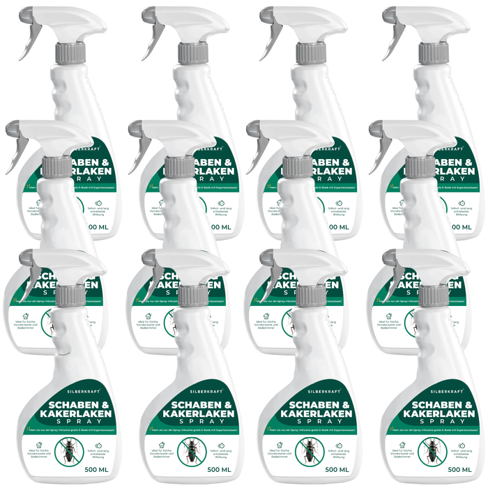 Spinnenspray Großpack 12 Flaschen – ideal für langfristige Spinnenabwehr in Innen- und Außenbereichen