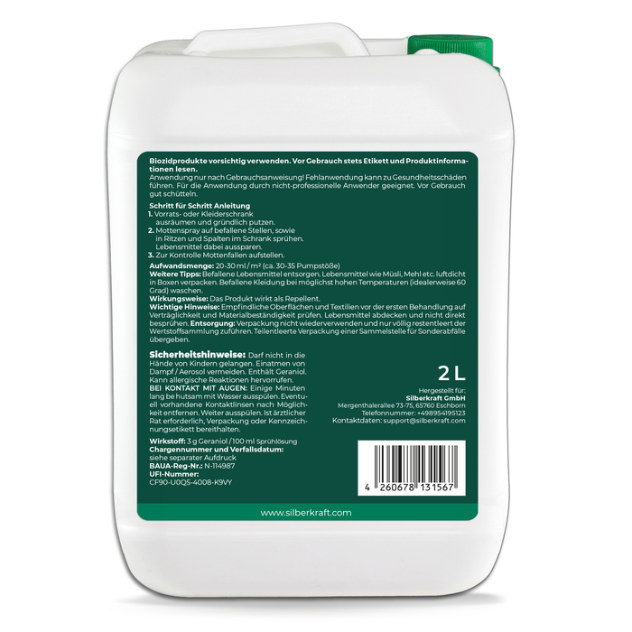 Mottenspray gegen Kleider- & Lebensmittelmotten