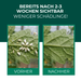 Tomatenblatt vor und nach der Behandlung mit Raubmilben gegen Weiße Fliege