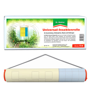 Universal Insektenrolle:  Zum Fangen von Trauermücken, geflügelten Blattläusen, weißen Fliegen und Thripsen - Silberkraft