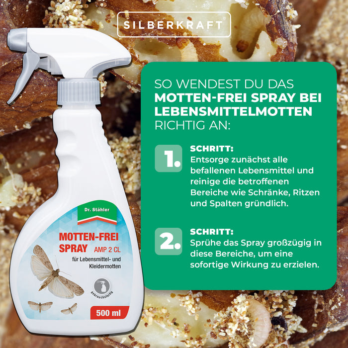 Effektives Motten-Frei Spray: Sofortschutz für Lebensmittel- und Kleidermotten