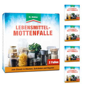 Zuverlässige Lebensmittel-Mottenfalle: Effektiver Mottenschutz für Küchen und Vorratsschränke - Silberkraft