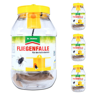 Effektive Fliegenabwehr: Hochwirksame Fliegenfalle für Garten und Terrasse - Silberkraft