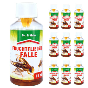 Effektive Fruchtfliegenfalle gegen Frucht-, Obst- und Essigfliegen - Silberkraft