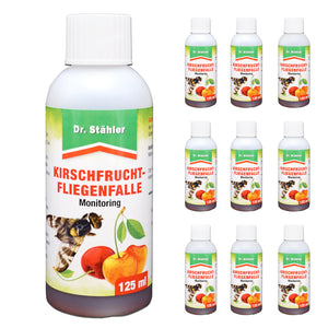 Kirschfruchtfliegenfalle Nachfüllpack: Wirksame Monitoring-Lösung für Obstbäume - Silberkraft