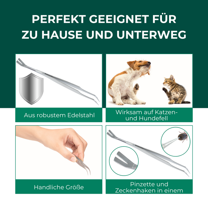Zeckenzange Zeckenpinzette gegen Zecken