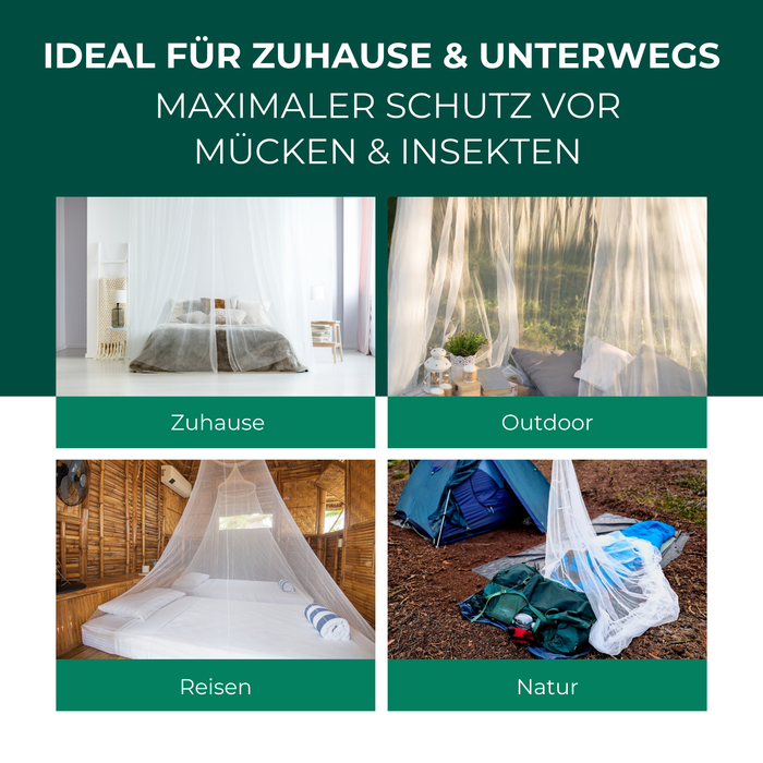 mücken im zelt Moskitonetz mit Dübel