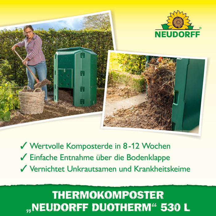 Neudorff Thermokomposter "Neudorff DuoTherm 530 l" - Silberkraft