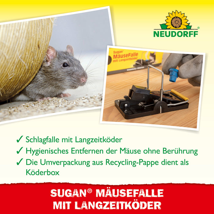 Neudorff Sugan MäuseFalle mit Langzeitköder