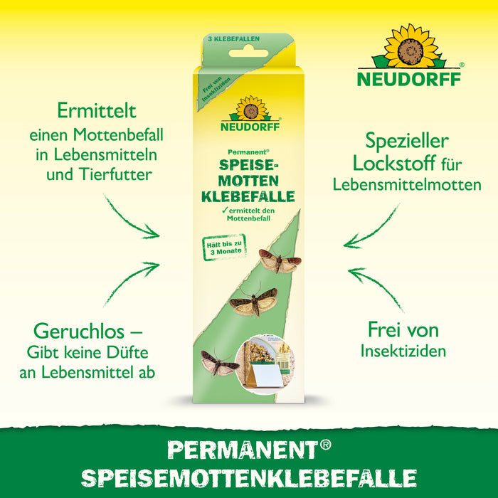 Neudorff Permanent SpeisemottenKlebefalle - Silberkraft