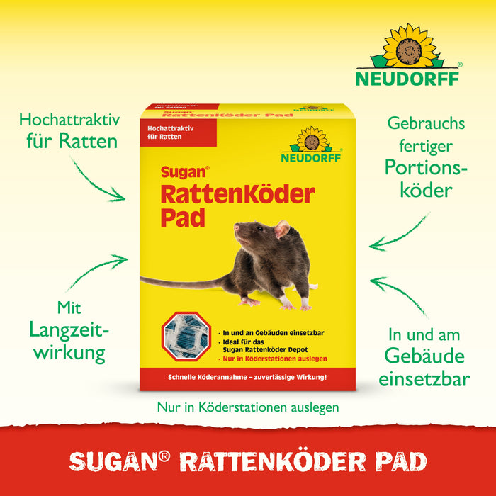 Neudorff Sugan RattenKöder Pad