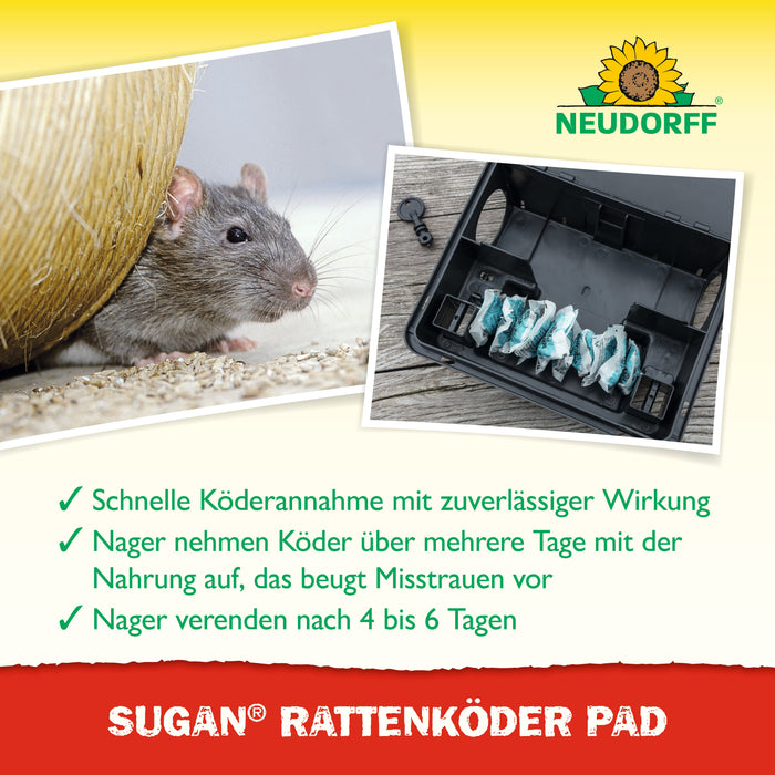 Neudorff Sugan RattenKöder Pad