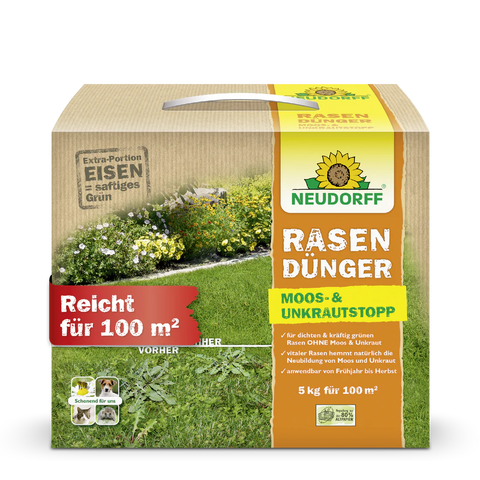 Neudorff Rasen Dünger Moos- & Unkraut Stopp 5 kg