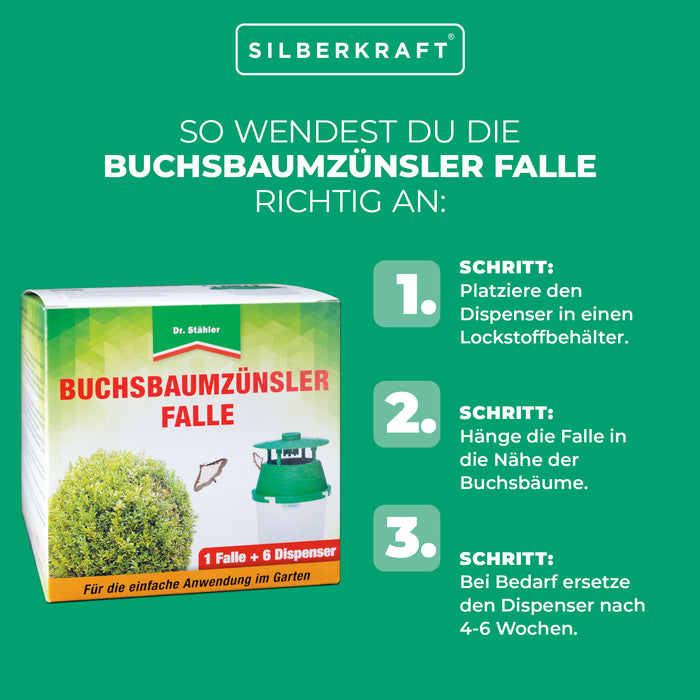 Buchsbaumzünsler-Falle: Rechtzeitige Befallserkennung und zuverlässige Schädlingsüberwachung