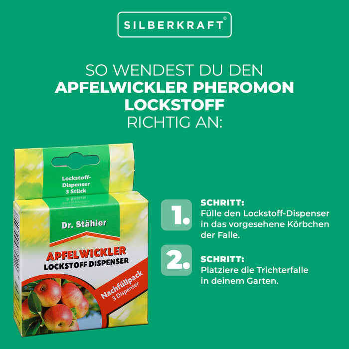 Apfelwickler Pheromon-Lockstoff Nachfüllpack: Effektiver Schutz für Obstbäume