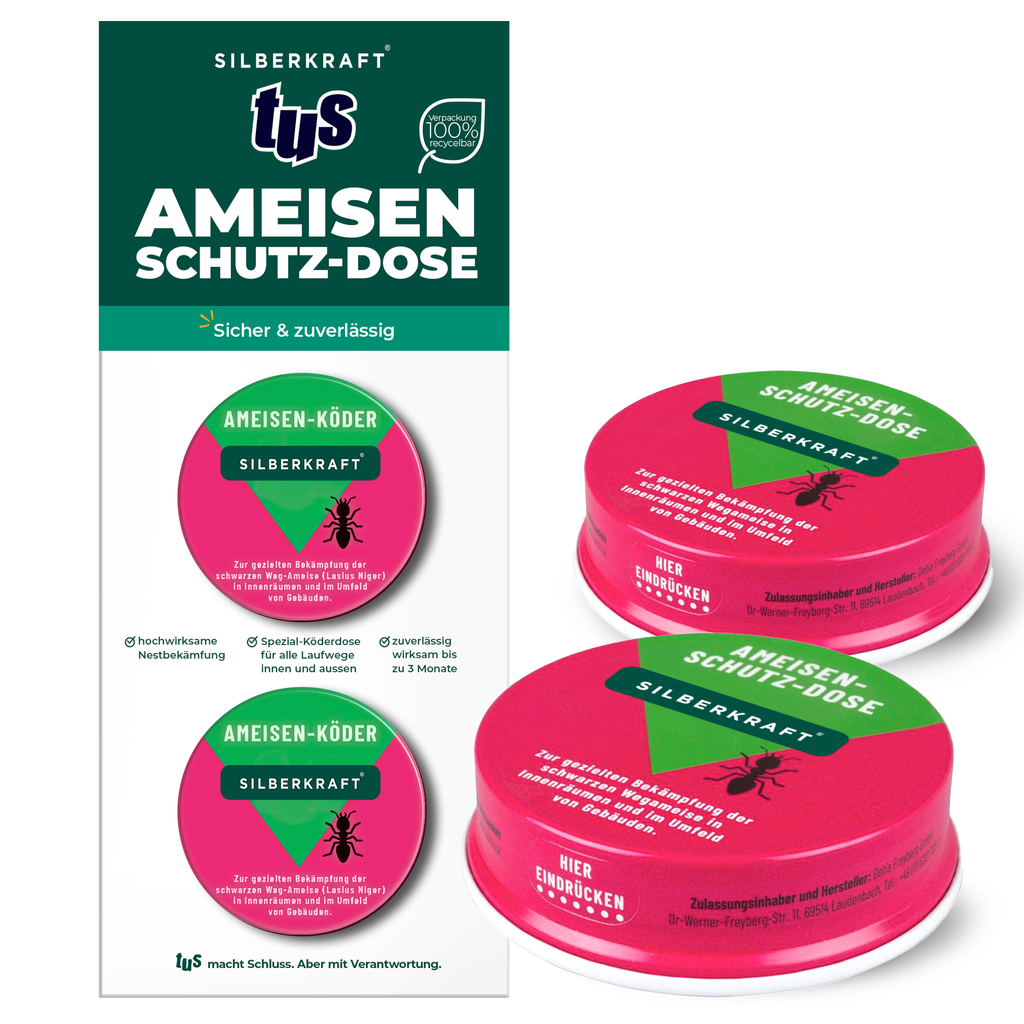Ameisen-Ex Köderdose, 2 Stück — Silberkraft