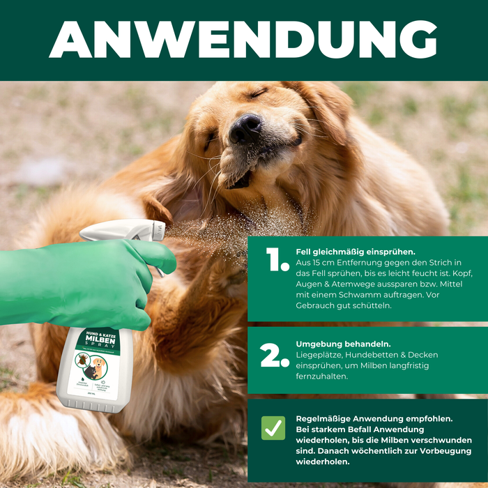 Spray antiacaro per cani e gatti