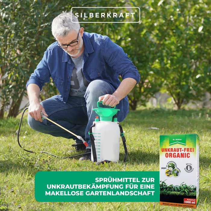 Biologico senza erbacce: spray diserbante per un giardino impeccabile