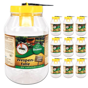 Silence Wespenfalle: gebrauchsfertiger Lockduft zum optimalen Wespenschutz - Silberkraft