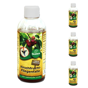 Silence Kirschfruchtfliegenfalle Nachfüllpack: zum Abfangen von Fruchtfliegen - Silberkraft