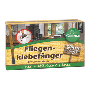 Silence Fliegenklebefänger: Klassischer Fliegenfänger mit einzigartiger Lockwirkung - Silberkraft