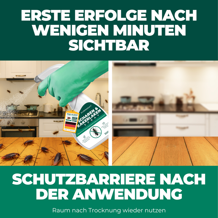 6. Silberkraft-Schabenspray Kakerlaken 500ml Wirkung & Dauer