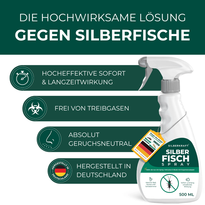Silberfisch Spray 500ml inkl. E-Book