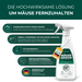 Das Spray wird als hochwirksame Lösung zum Fernhalten von Mäusen beworben. Mehrere Vorteile sind hervorgehoben, darunter sofortige Wirkung, Zitronenduft, Registrierung in der eBiomeld-Datenbank und Produktion in Deutschland mit recyceltem Plastik.